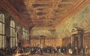 rThe Doge Grants an Andience in the Sala del Collegin in the Ducal Palace (mk05) Francesco Guardi